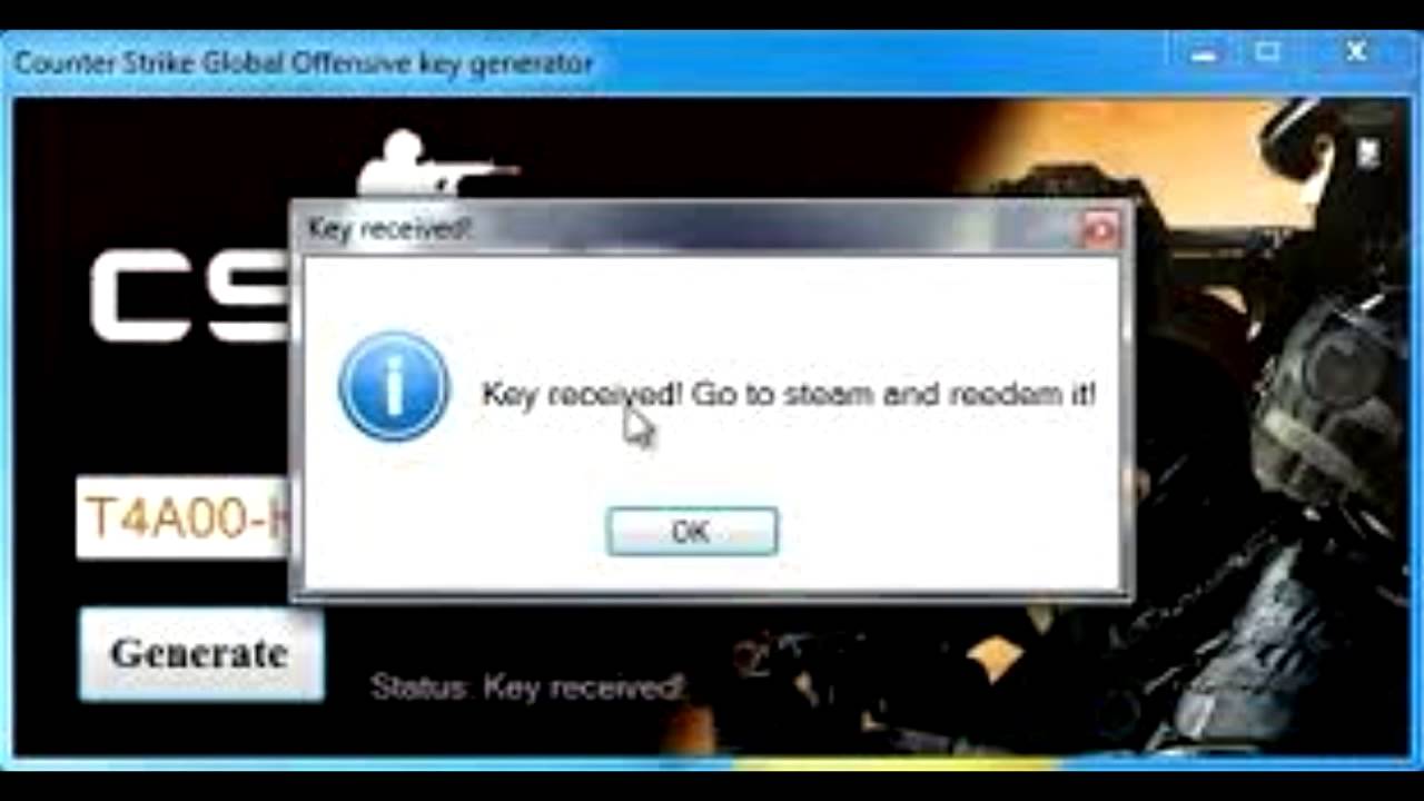 Counter Strike Global Offensive Steam Key Generator